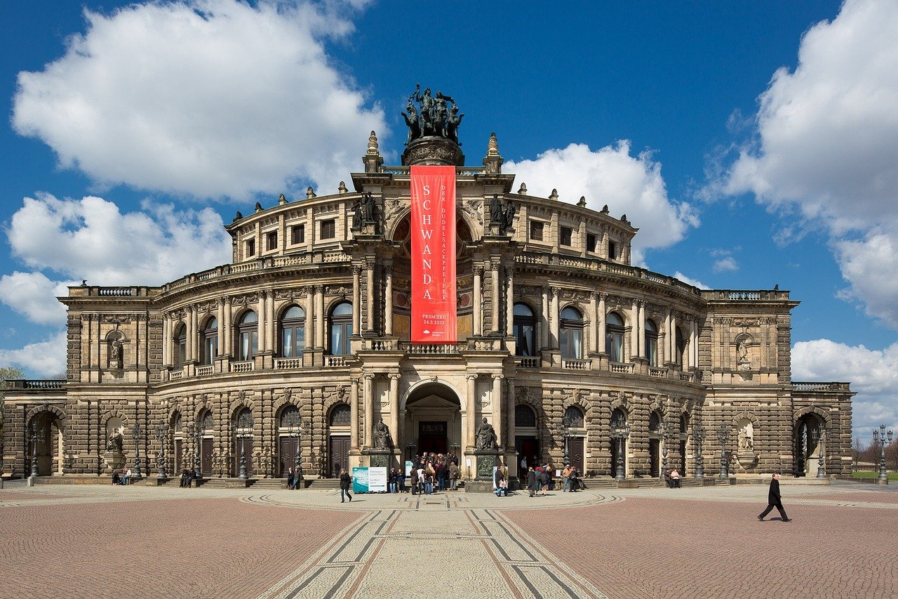 semperoper, dresden, historisch, bauwerk, opernhaus, altstadt, oper, hof- und staatsoper, deutschland, germany, historic, ope