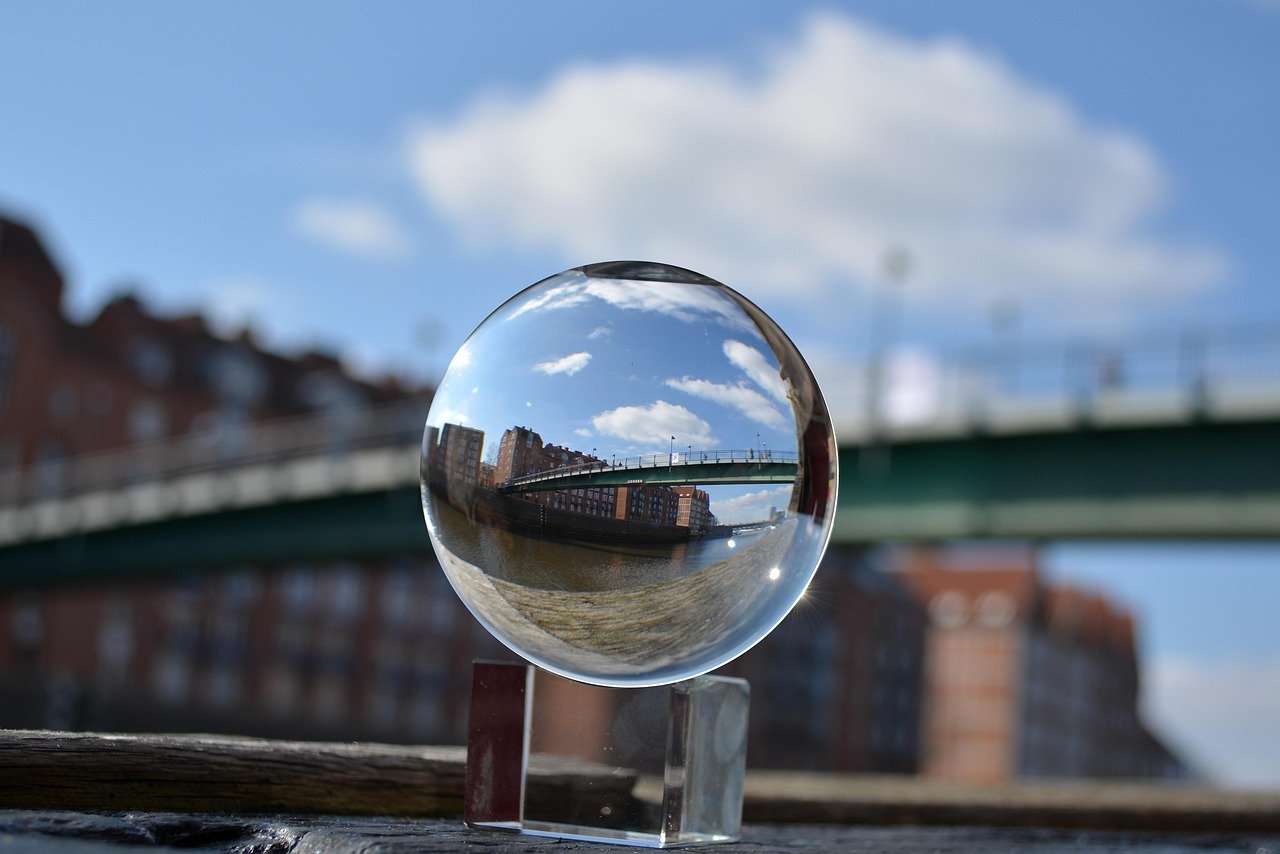 kugelbild, kugel, bremen, weser, brücke, glaskugel, spiegelung, hansestadt bremen, effekt, bremen, bremen, bremen, bremen, br