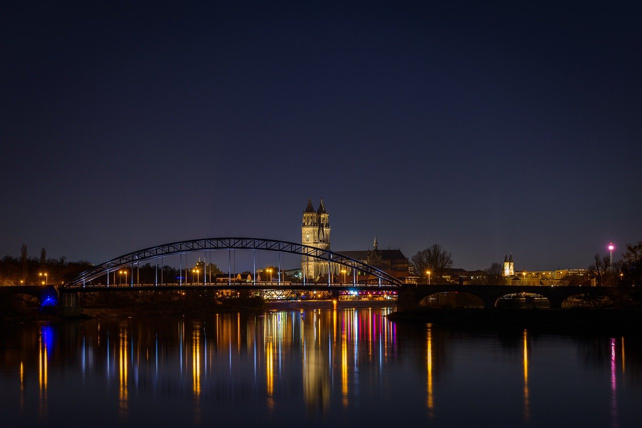 germany, things-lasting, magdeburg, dom, historical, architecture, gothic, building, water, promenade, sightseeing, nature, c