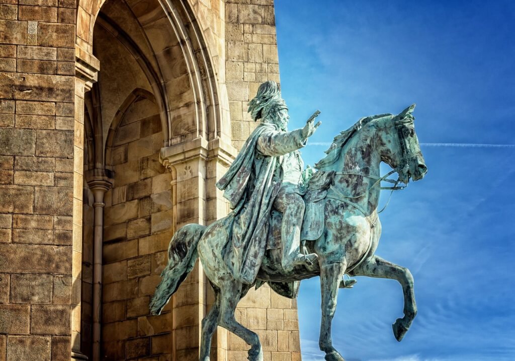 kaiser willhelm, germany, hagen, monument, outlook, landmark, historical, greeting, nature, equestrian, horse, sightseeing, s