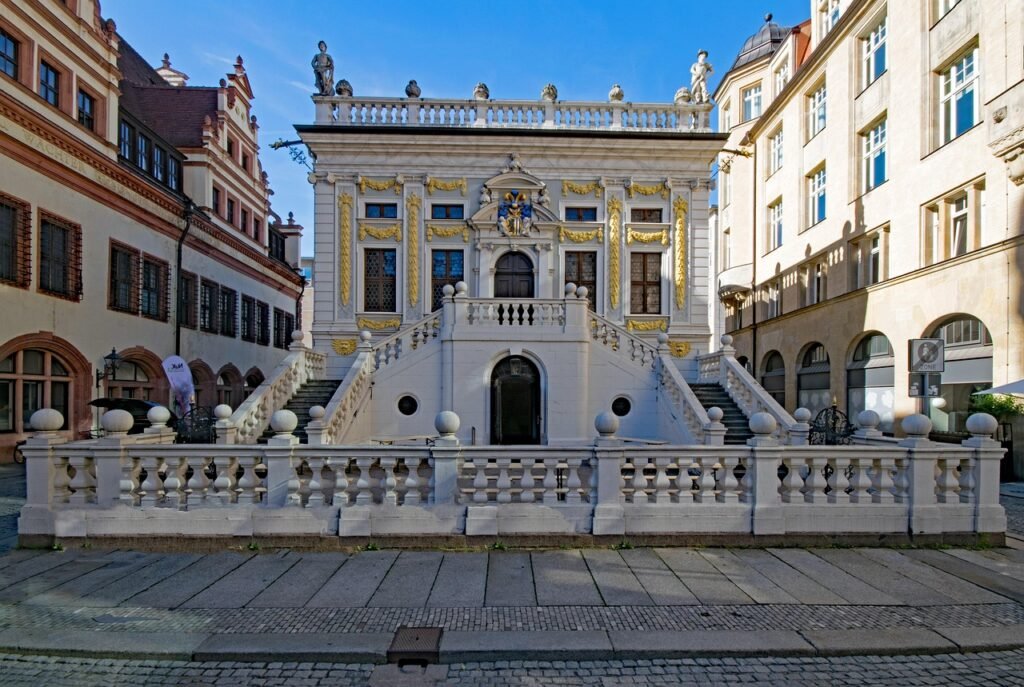 old trading stock market, leipzig, saxony, germany, architecture, places of interest, building, europe, historic center, old