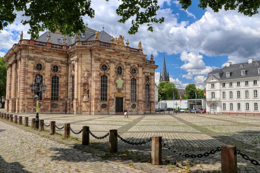 saarbrücken, ludwigskirche, dom, religion, glauben, historischen, stadt, reisen, tourismus, kultur, deutschland, europa, arch